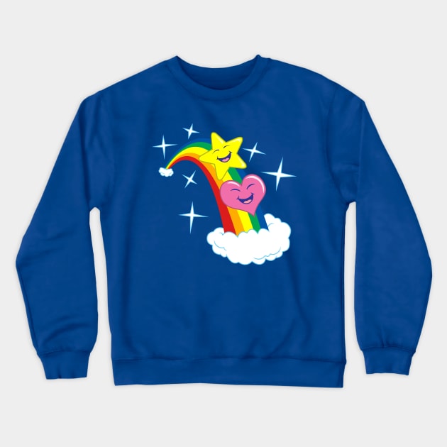 Star Heart Slide Crewneck Sweatshirt by The Meat Dumpster
